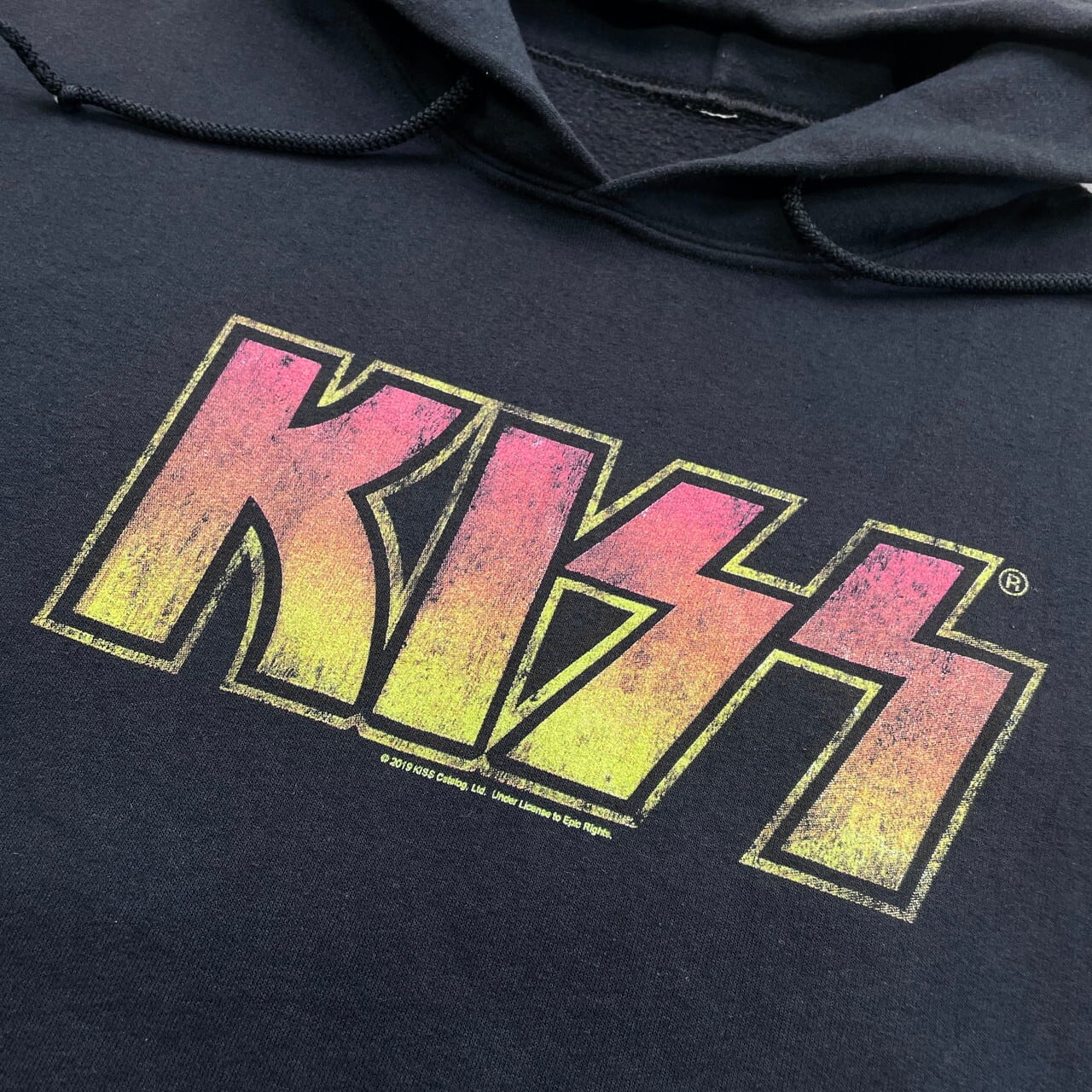 00年代 KISS キッス スウェットパーカー バンド メンズXL相当 古着 00s 