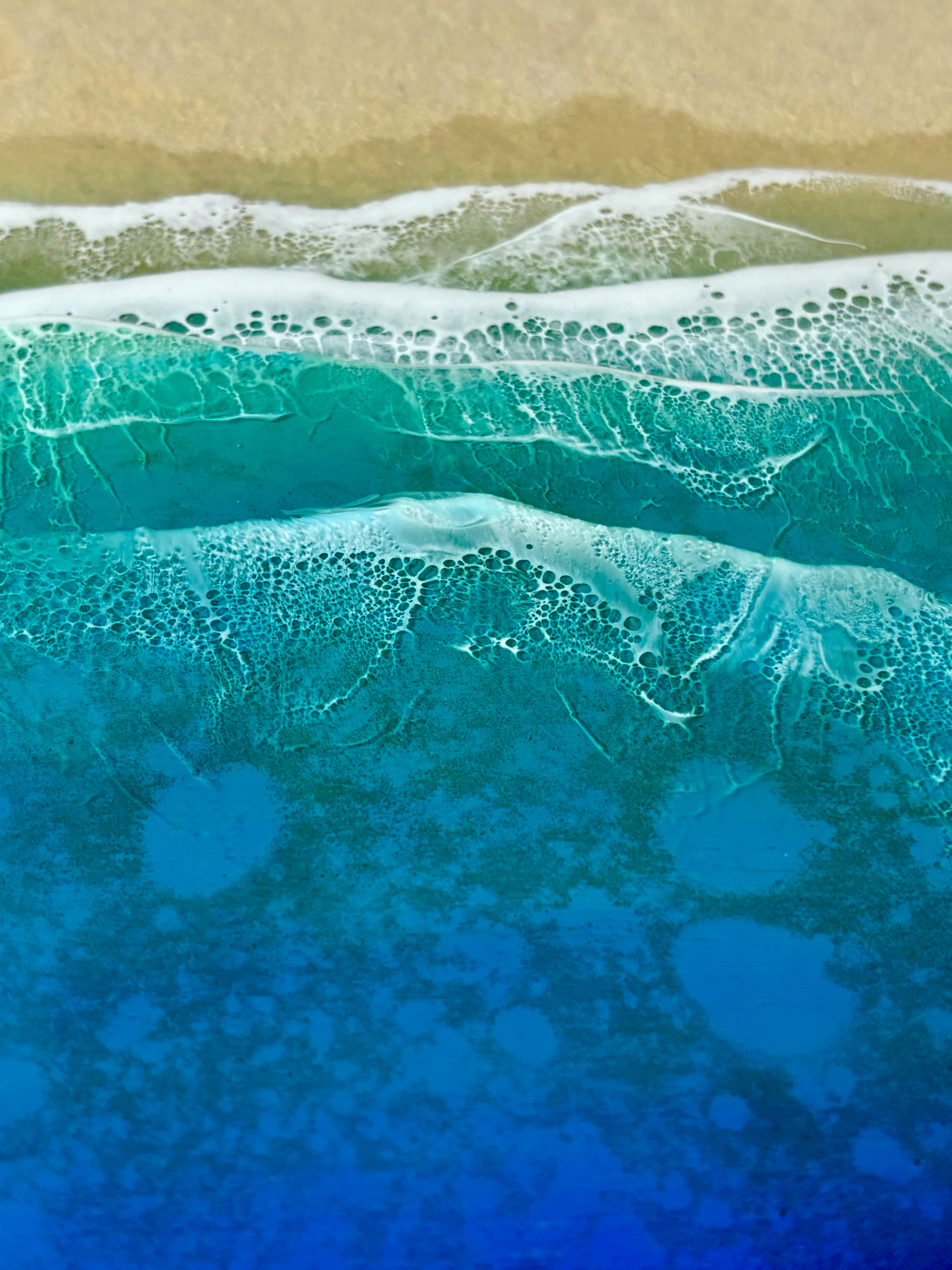 レジンオーシャンアート グリーンラグーンの海