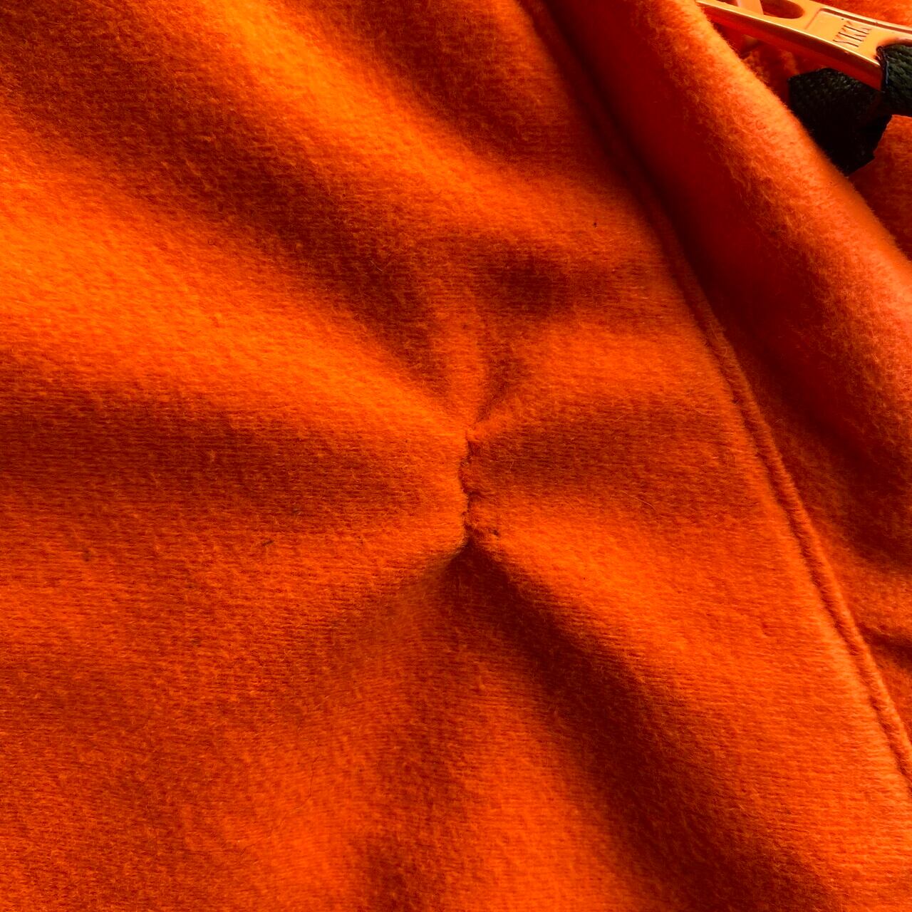 70s フリース ジャケット ネオン オレンジ 蛍光 ファー ヴィンテージ 美色