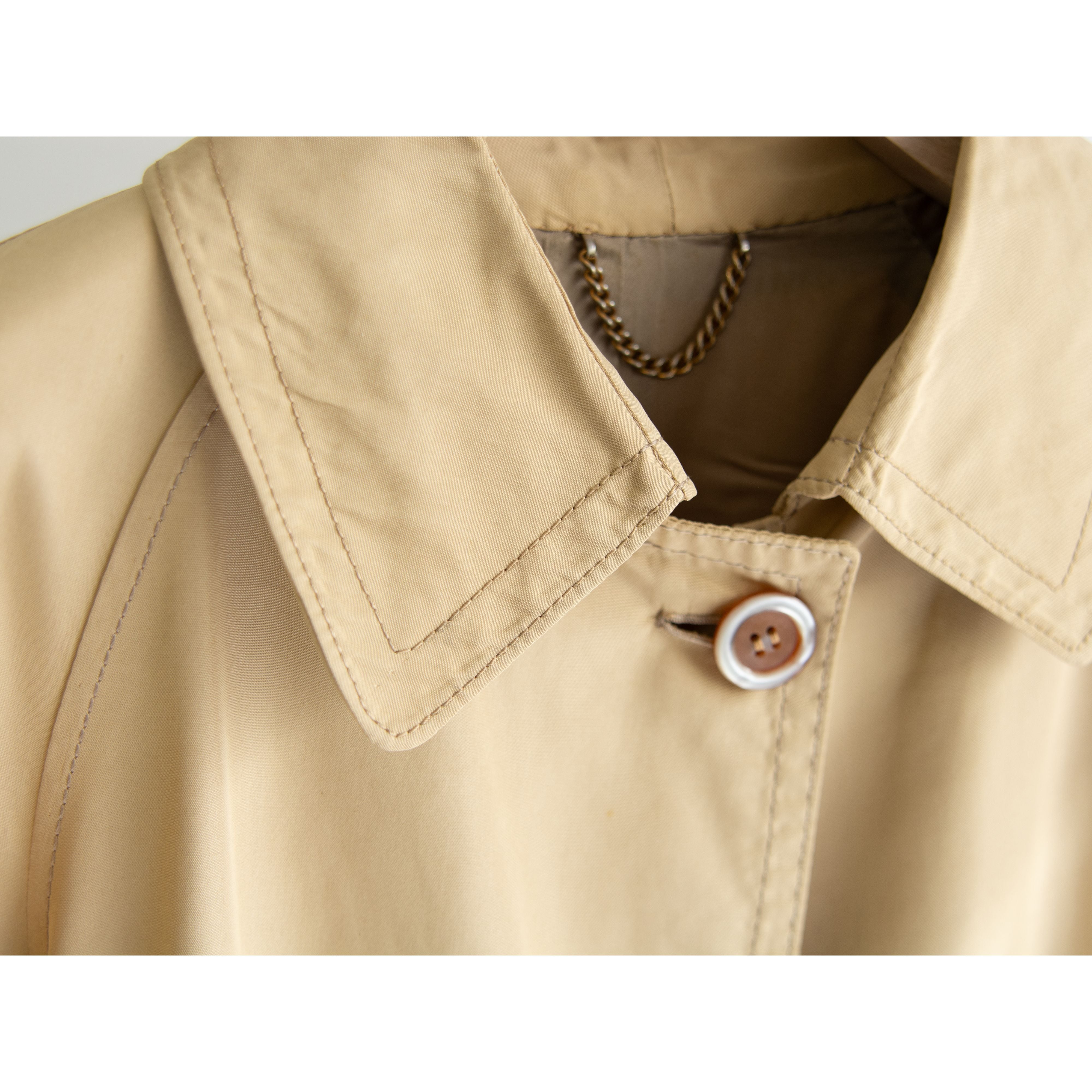 cassandre】Made in Italy 60's 100% pure silk single trench coat（イタリア製 シルクシングル トレンチコート）11a | MASCOT/E