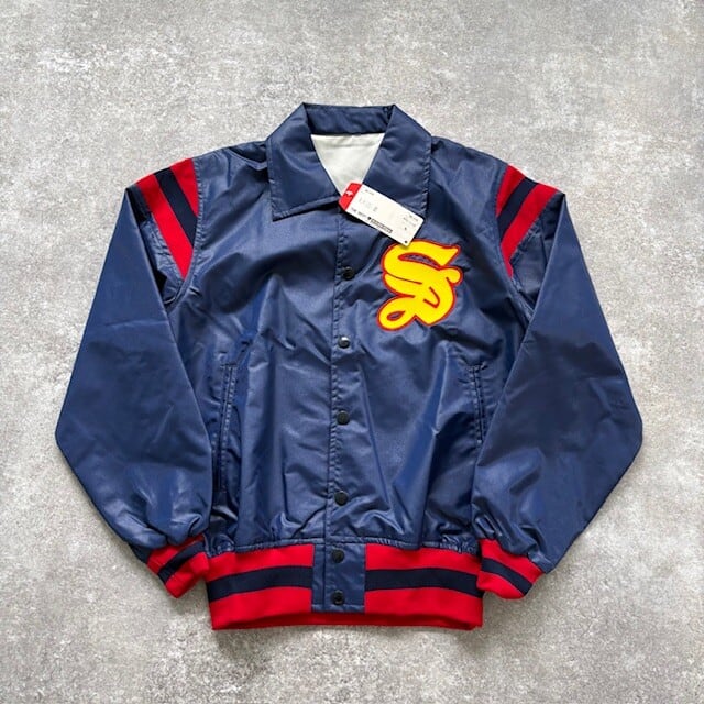 SCENE】 シーン オールレザースタジャン 90s ヴィンテージ 刺繍 黒