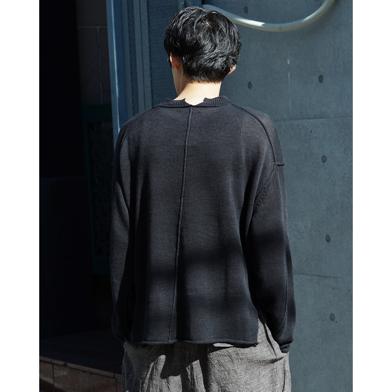 The Viridi-anne] (ザヴィリディアン) VI-3977-07 LINEN PULLOVER