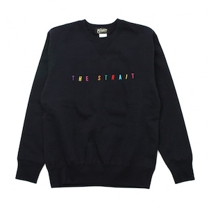 MULTI COLOR LOGO CREW SWEAT　#NAVY