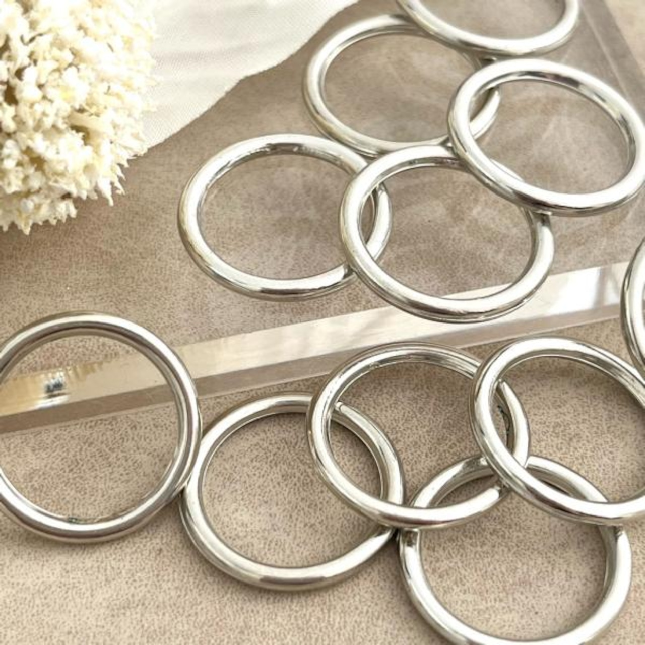 【10個】リングフレームパーツコネクター /丸型/ラウンド/サークル