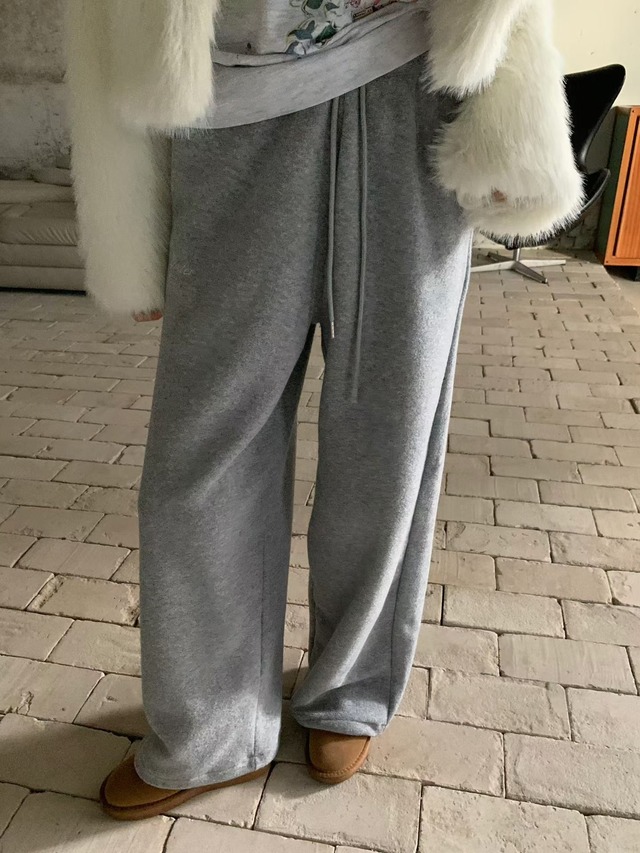 (予約) poster / Terry joggers pants 4color