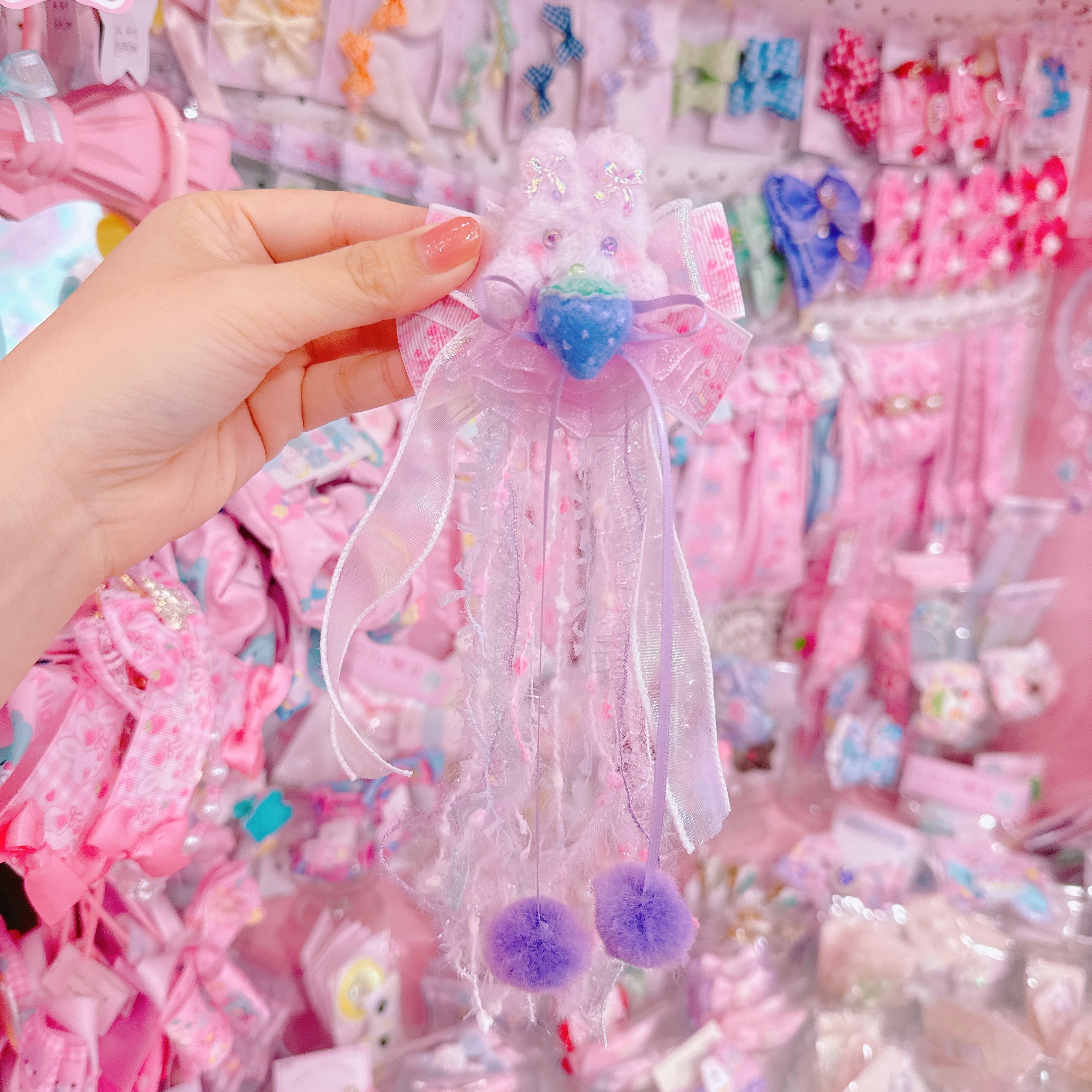 【M4】57-6うさぎマスコット2wayピン