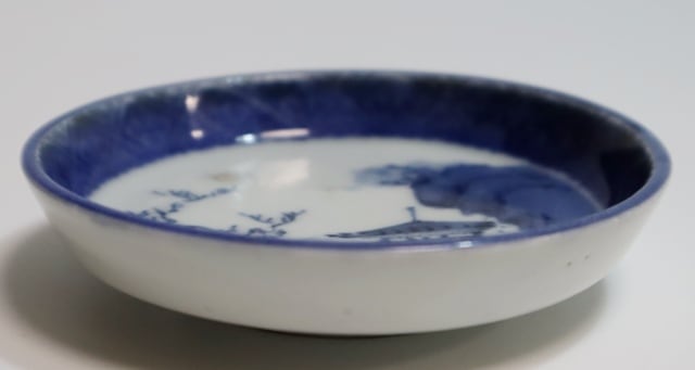古伊万里染付 山水紋縁高小皿 7客 | 賢祥堂 うつわ店