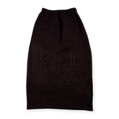 慈雨 ジウ Senso unico センソユニコ イージー タイト ロング スカート サイズ 40 /ダークブラウン/日本製