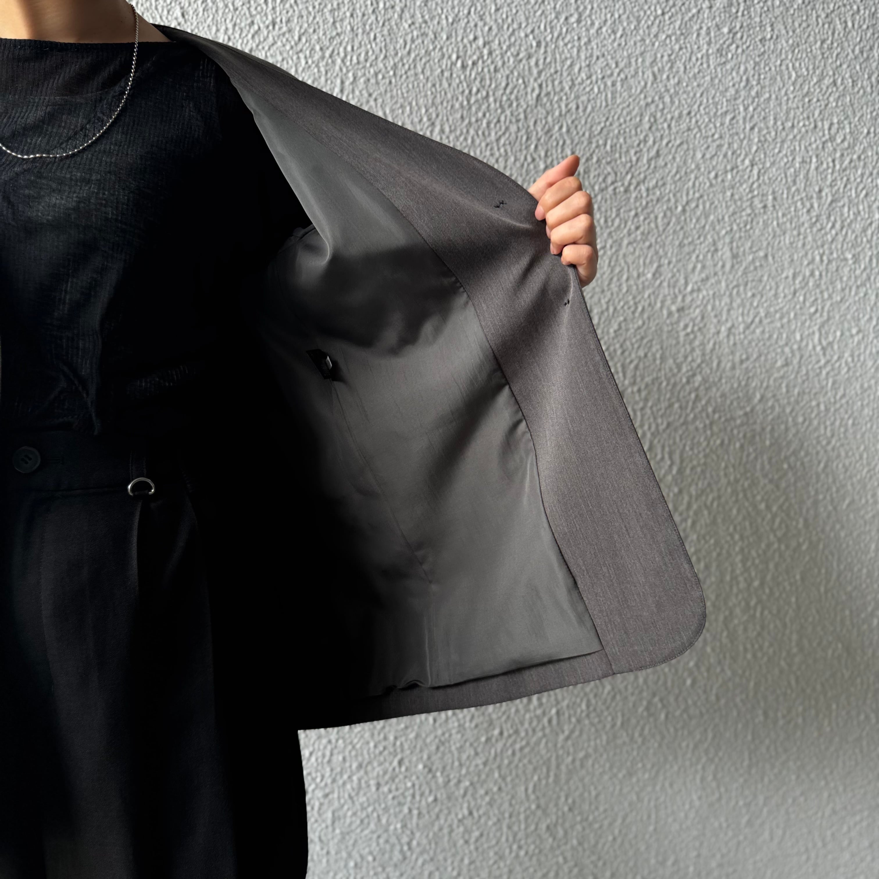 【PASSIONE】ノーカラージャケット 536413