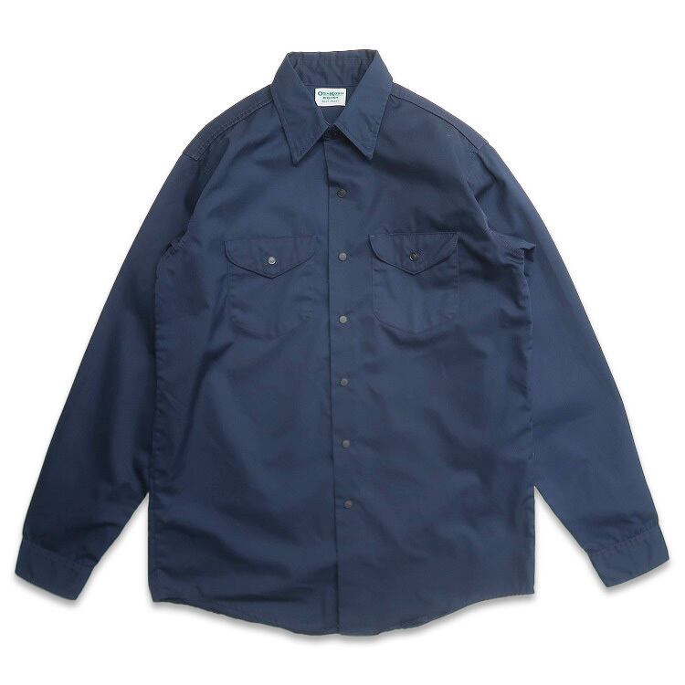 古着 オシュコシュ OSHKOSH ワークシャツ 長袖シャツ ネイビー