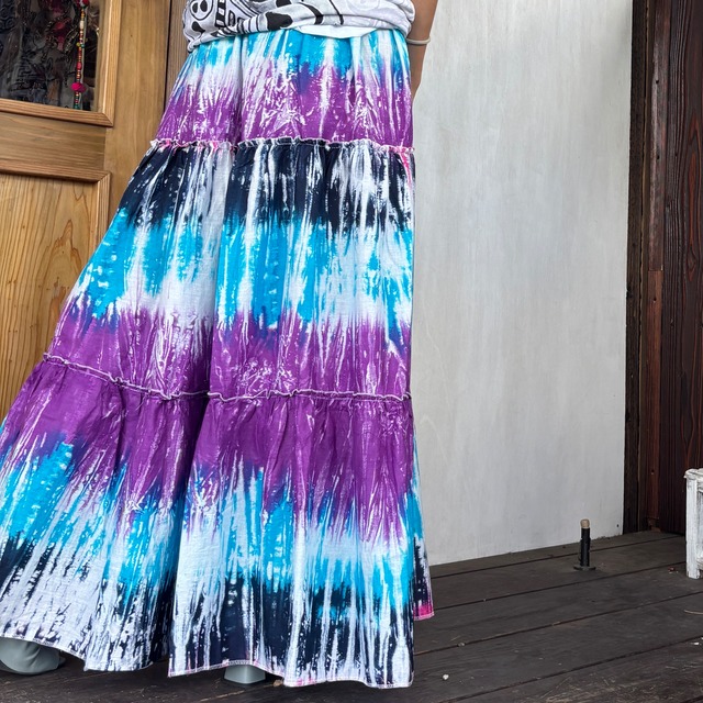 ティアードタイダイスカート