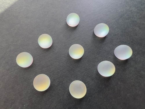 ラウンドカボション 12mm　イエロー【硝子の宝石】【硝子の琥珀糖】