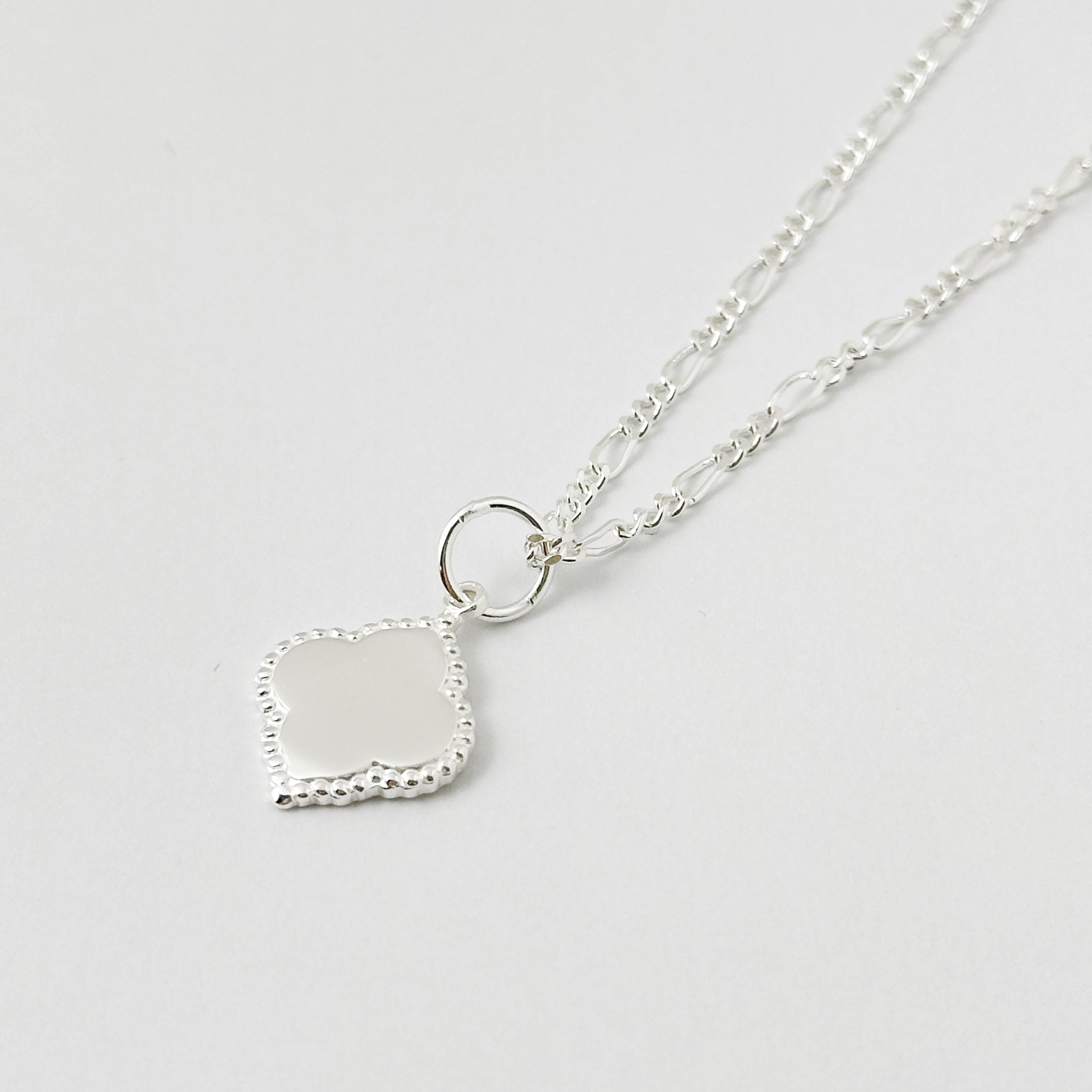 モロッカンタイル with フィガロチェーン ネックレス（ チェーン