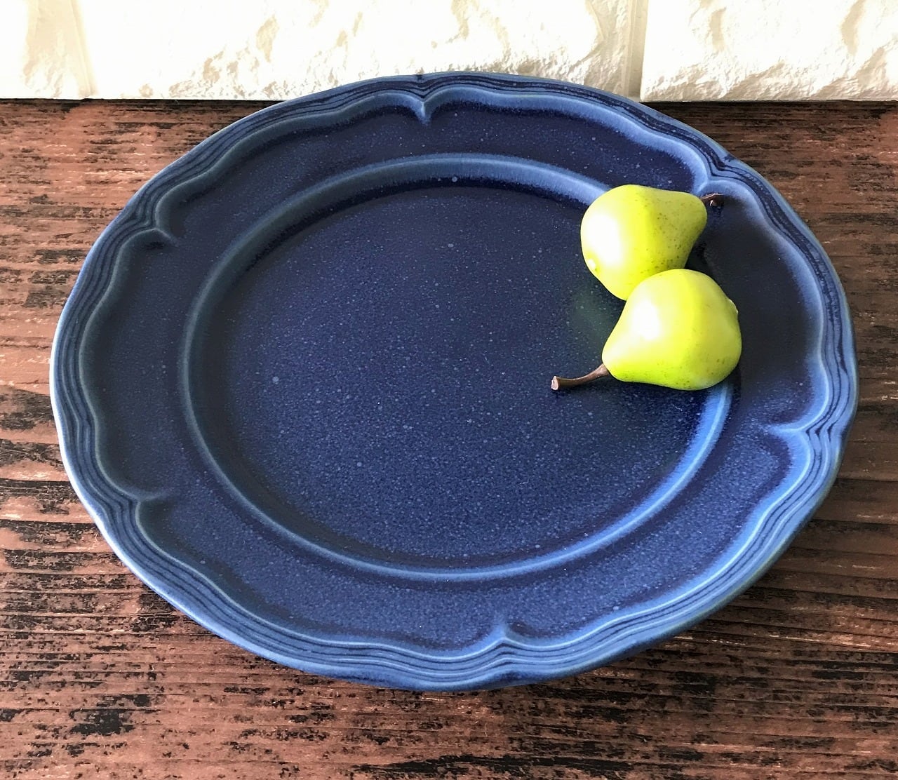 大皿 丸皿23cm アンティーク風 おしゃれ食器 ミート皿 クリスタ6色