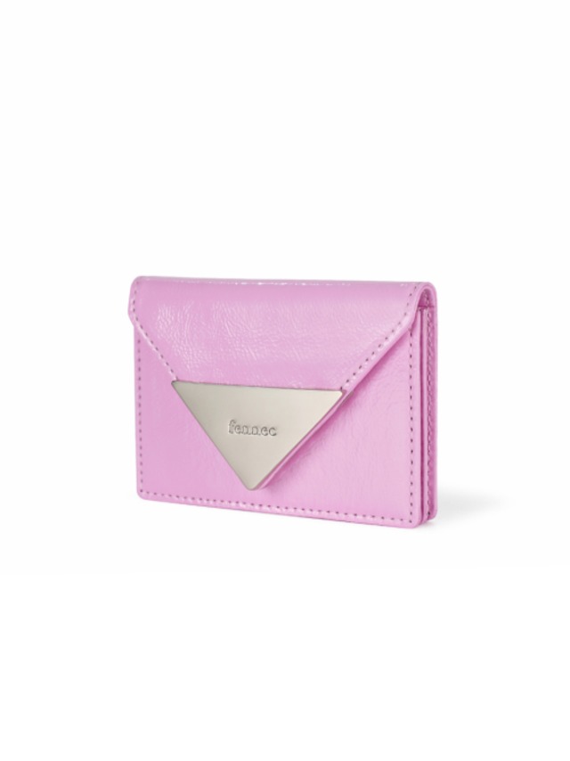 [FENNEC] CRINKLE TRIANGLE ACCORDION POCKET D - COOL PINK