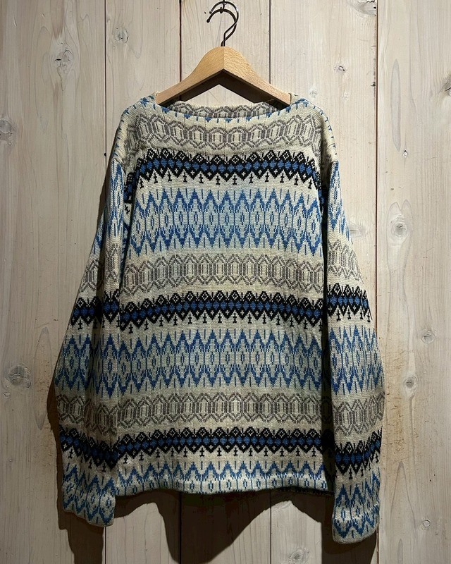 【a.k.a.C.a.k.a vintage】60's〜70's “TOWNCRAFT” Native Pattern Vintage Pullover Knit