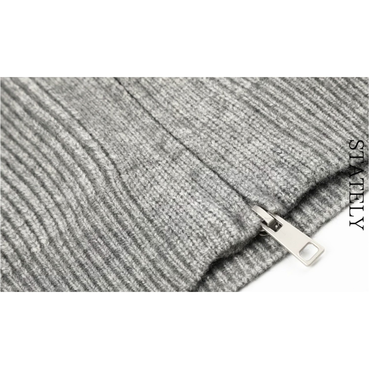Rib Structure ジップニットジャケット/3color_O40・画像13