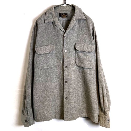 [Sportsman] Vintage Loop Collar Wool Shirt [1960s-] Vintage Loop Collar Wool Shirt