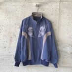Blue flower embroidery  jacket
