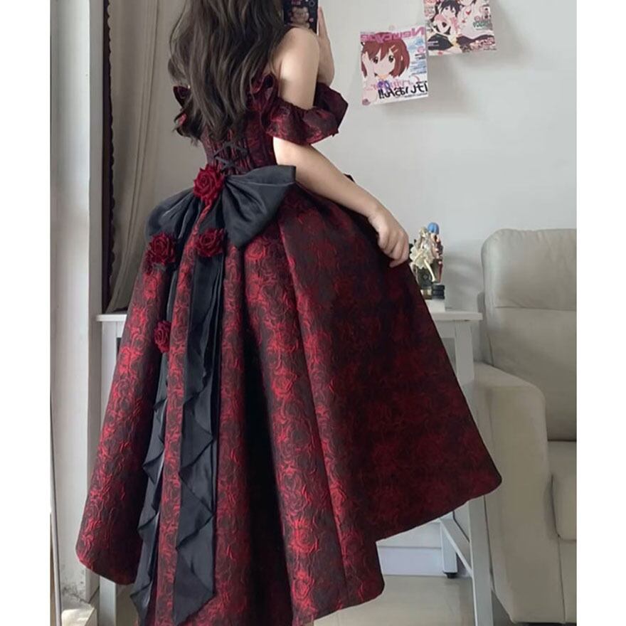 ゴスロリ通販 With U ファッション ゴスロリドレス フィッシュテール