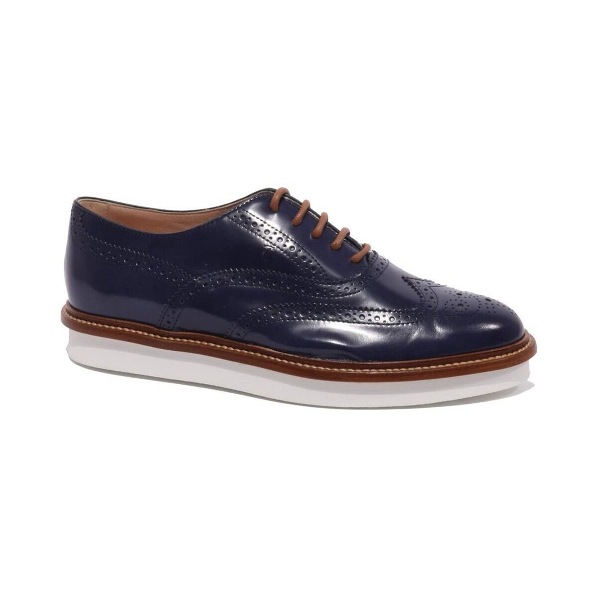 TOD'S トッズ レディース レースアップシューズ レザー ネイビー