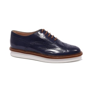 TOD'S トッズ レディース レースアップシューズ レザー ネイビー