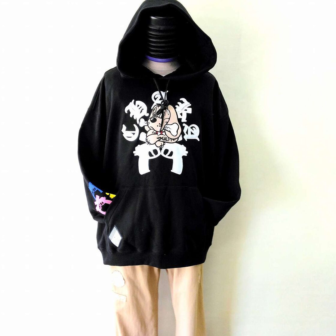 ガルフィー GALFY チャカパッチ パーカー 黒 L XL サイズ hoodie | PAY ID