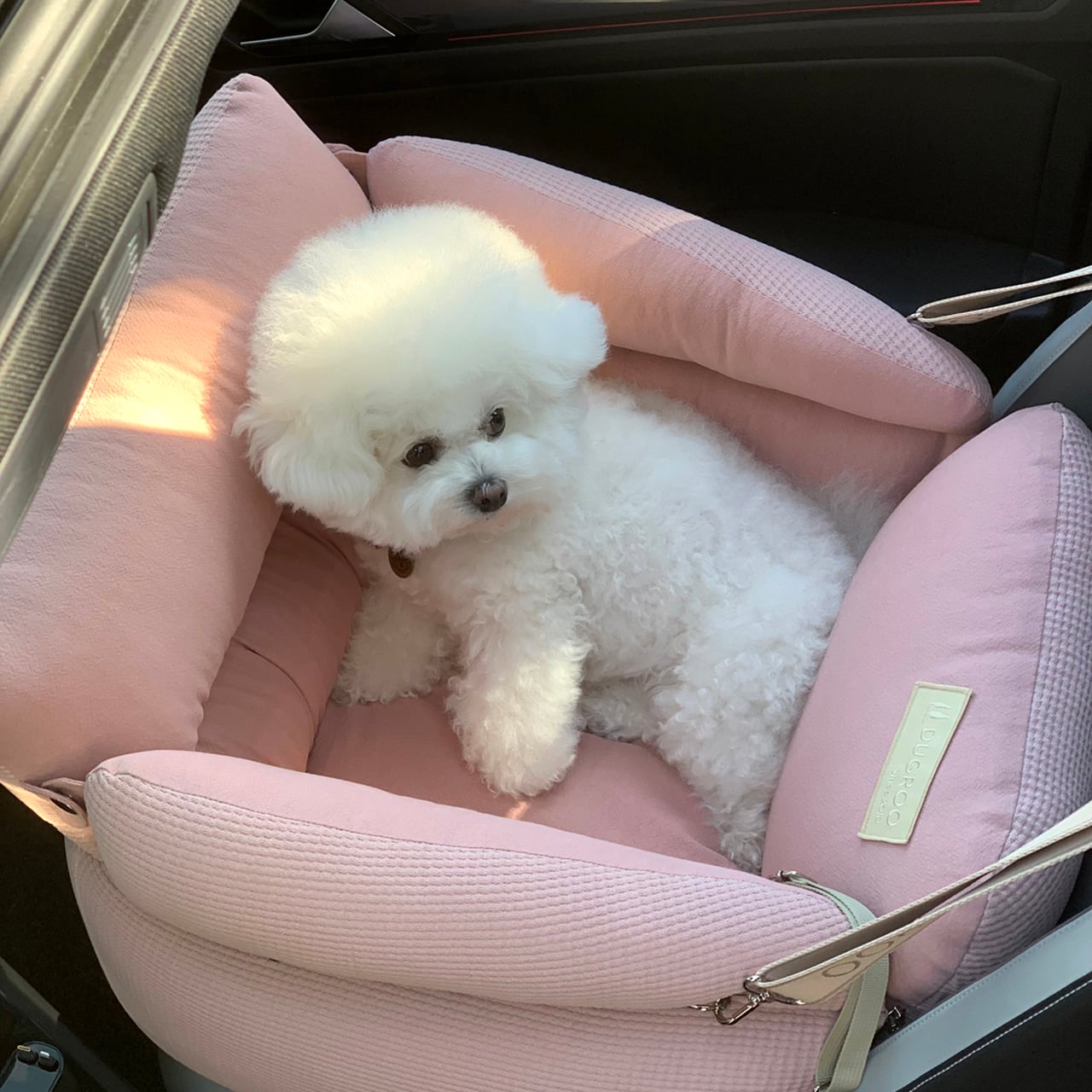 Premium 2WAY-Driving Kit【Baby Pink】 / Dugroo / Dog Car Seat