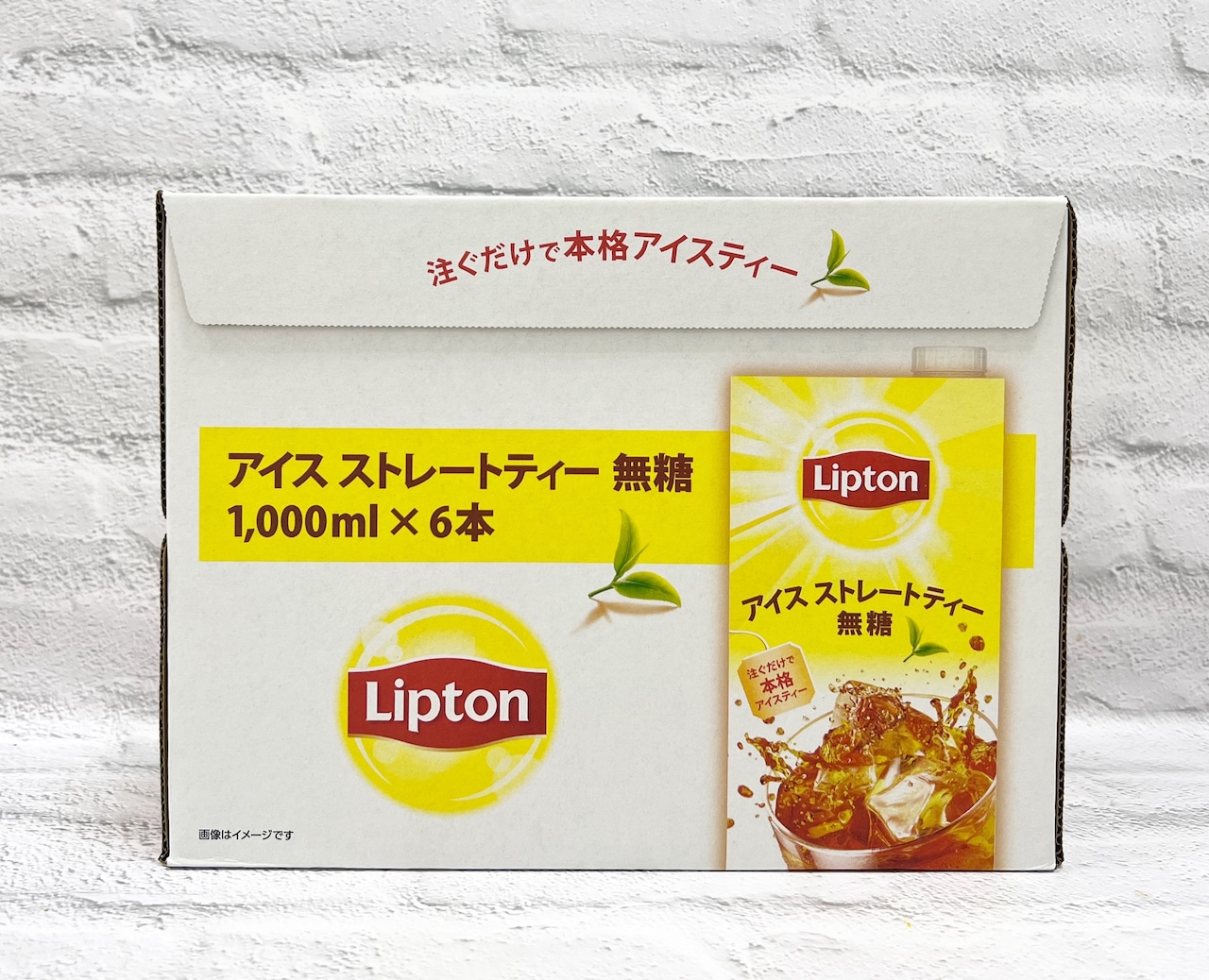 リプトン アイスストレートティー無糖 1,000ml×6