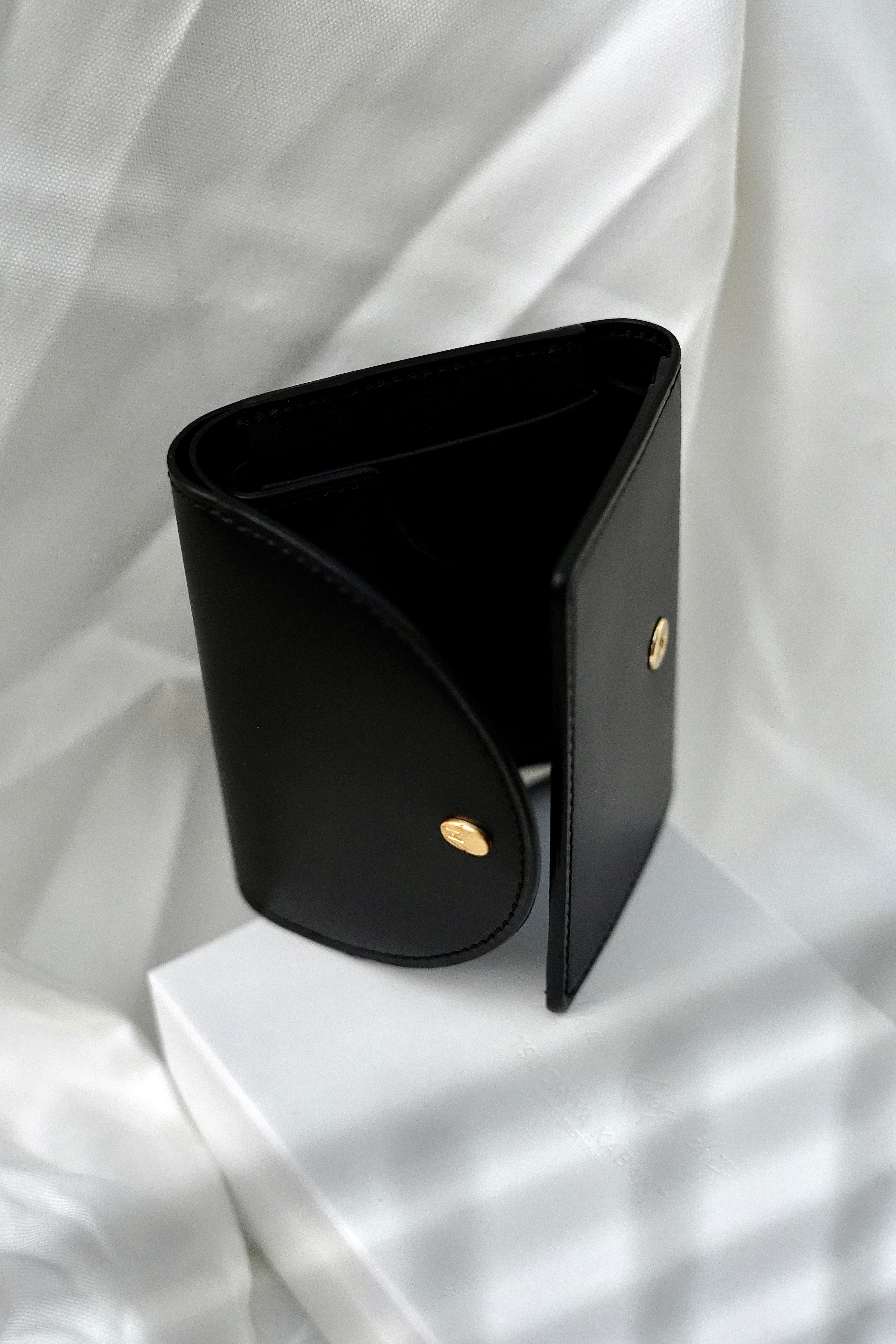 Mame Kurogouchi / Tsuchiya Kaban Wallet ( BLACK ) | JUQUI Online