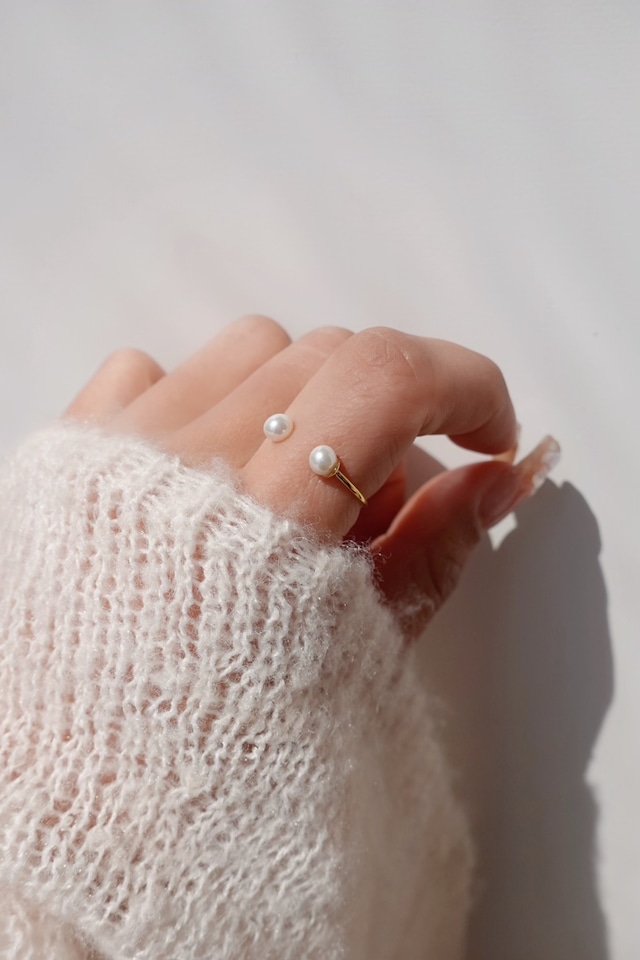 open pearl ring