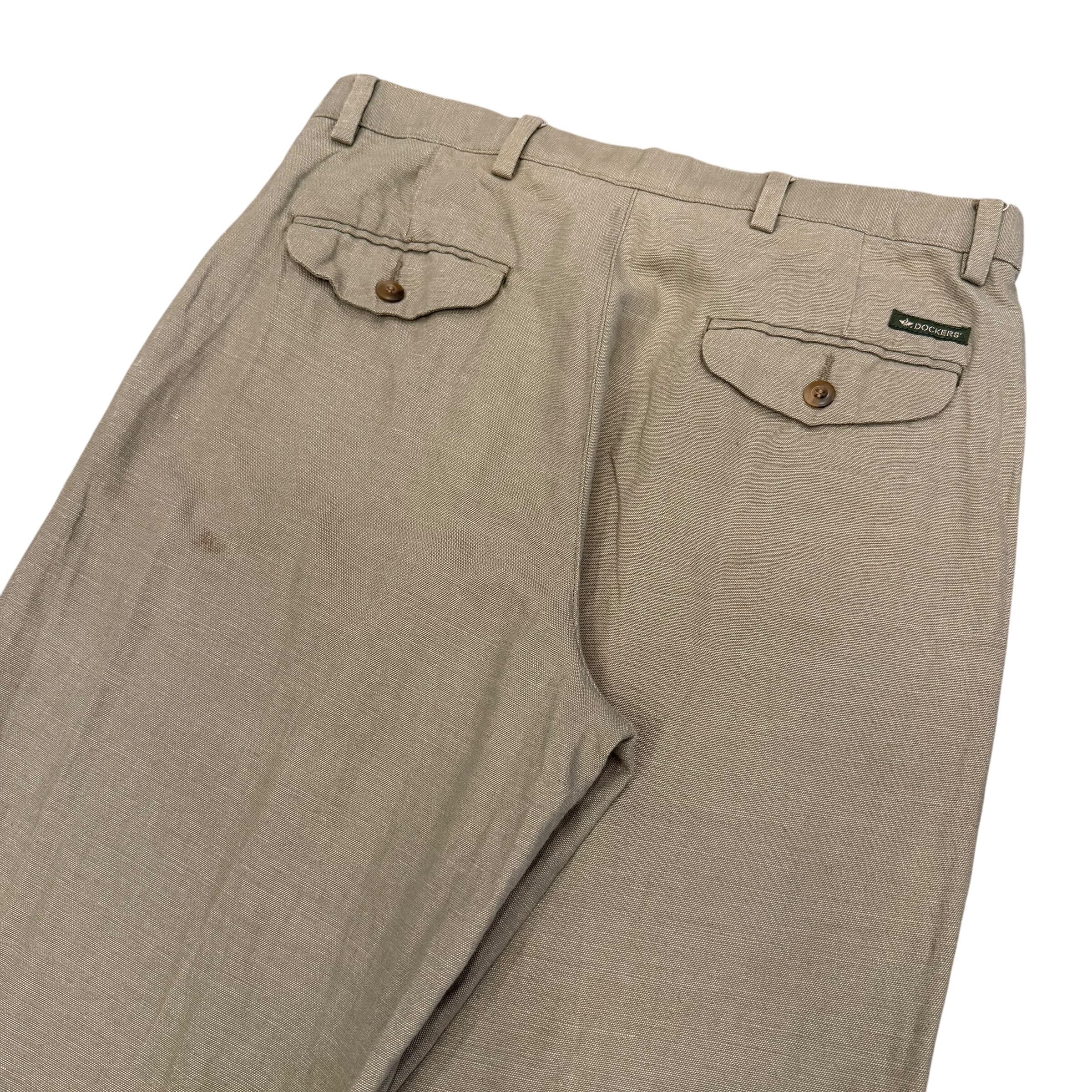 パンツ DOKERS 00s linen cotton slacks カラー勝ち】00's Dockers Cotton Linen Slacks | spike osu