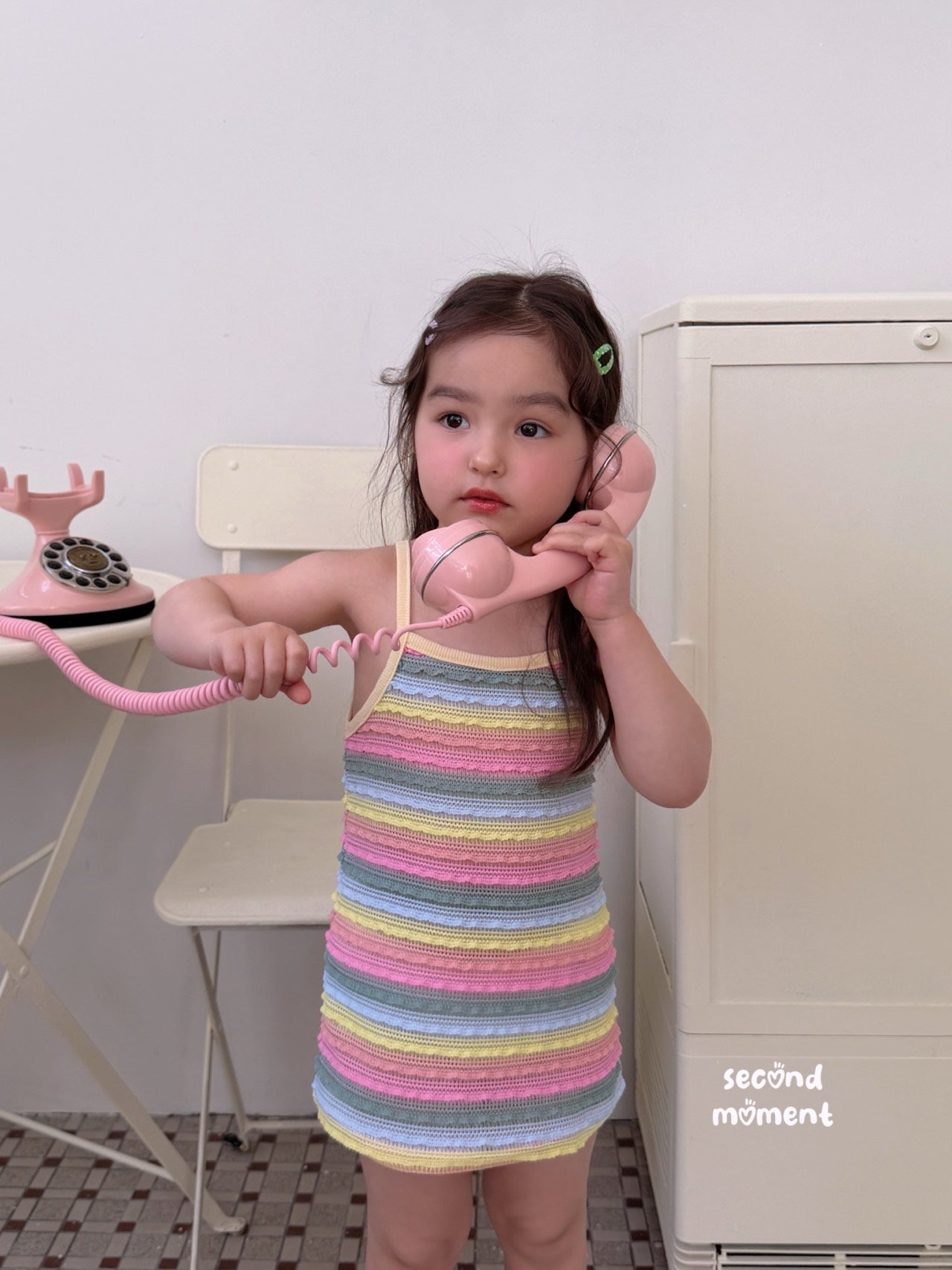 [second moment] Rainbow Dress (JS/JM/JL) / [세컨드모먼트] 무지개원피스 (JS/JM/JL)