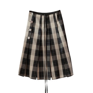 Advanced plaid skirt