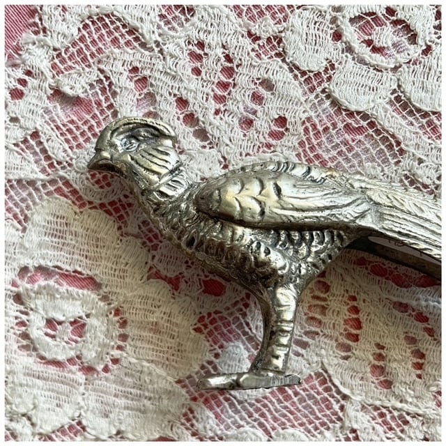 フランス買付 ヴィンテージ オブジェ インテリア 鳥 ピーコック