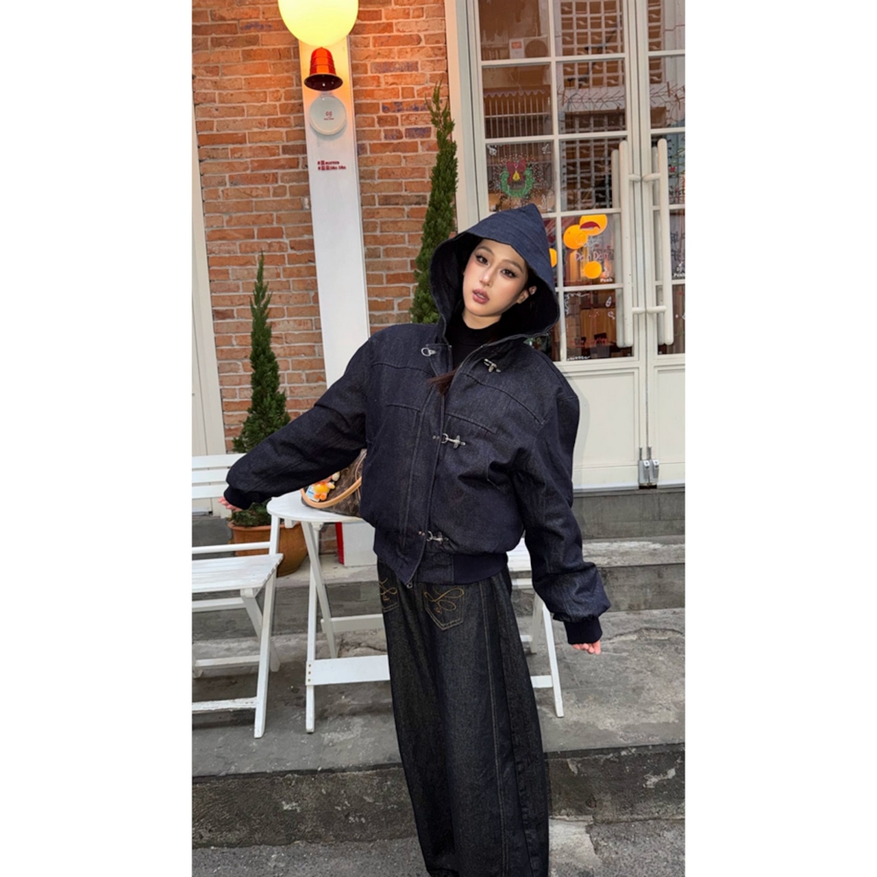 【暖かさUP】ファイヤーマンデニム中綿ジャケット T1968