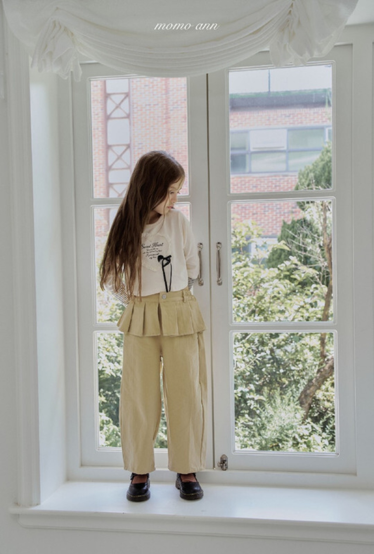 韓国子供服 / 26Autumn / ?取寄?momoann / キャンディークロップTシャツ / キッズ服 / 女子服 / 秋服 *5~15*