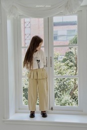 韓国子供服 / 26Autumn / ?取寄?momoann / キャンディークロップTシャツ / キッズ服 / 女子服 / 秋服 *5~15*