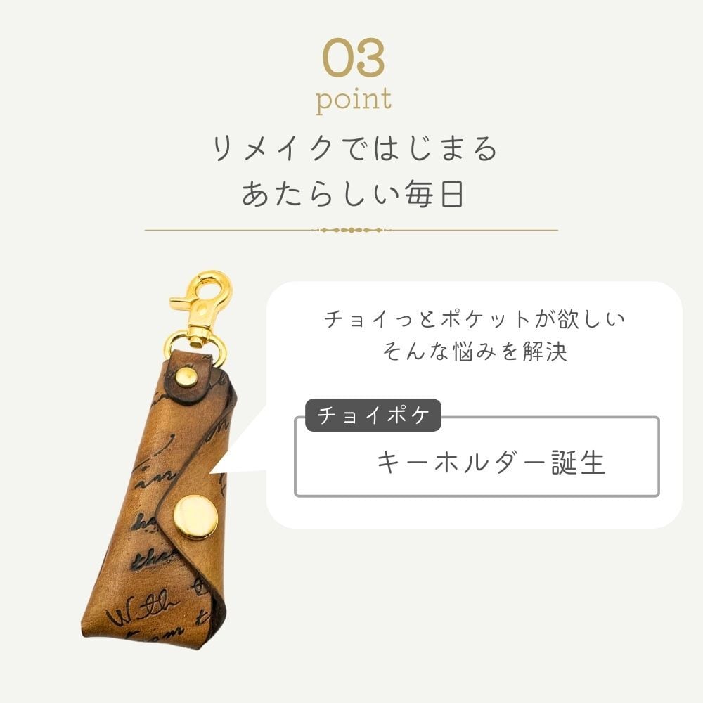 リメイクサービス 使わなくなったスマホケースをミニチョイポケ