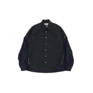 3（M）サイズ/FACETASM/ファセッタズム/ZIPPED PLAIN SHIRT