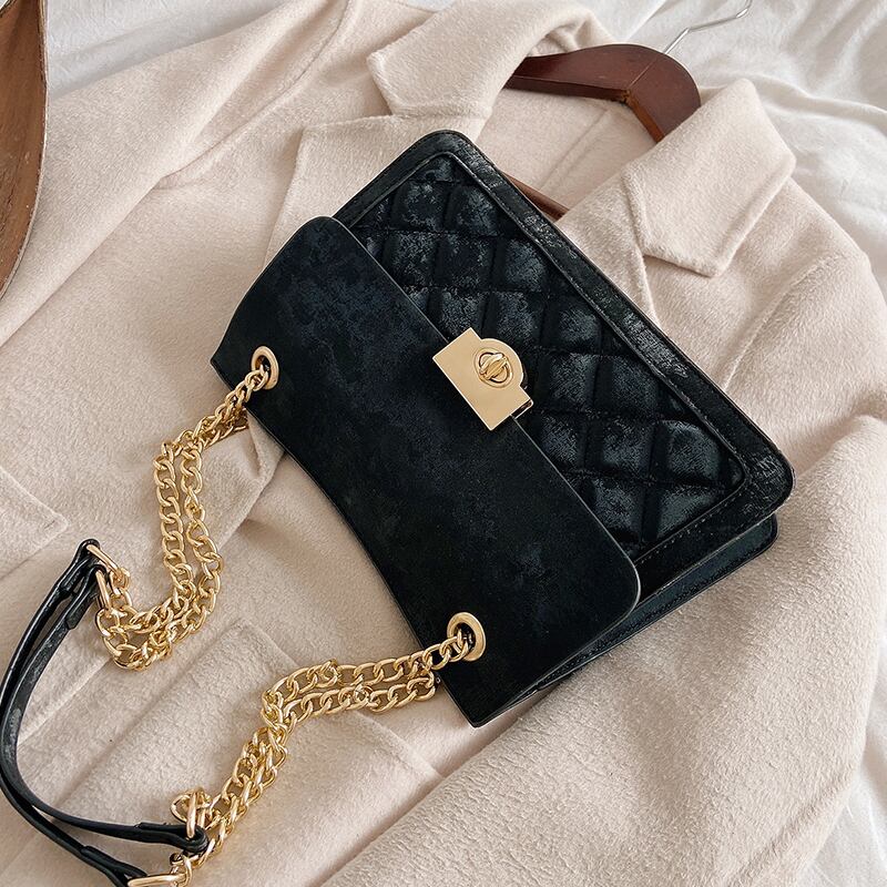 チェーン オータムウィンターレッド 秋物 冬物 スクウェア ハンドバッグ メッセンジャーバッグ 手作りハンドバック63527882899