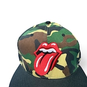 【THE ROLLING STONES】ザ・ローリング・ストーンズ "LIPS & TONGUE CAMO" キャップ