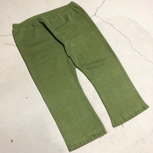 ⊕1970'S FLEECED SPORTSWEAR GREEN SWEAT PANT