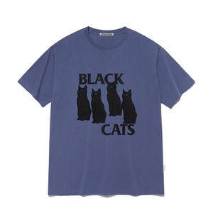 [VIVASTUDIO] BLACK CAT TEE [PURPLE] 正規品 韓国ブランド 韓国代行 韓国通販 韓国ファッション Tシャツ