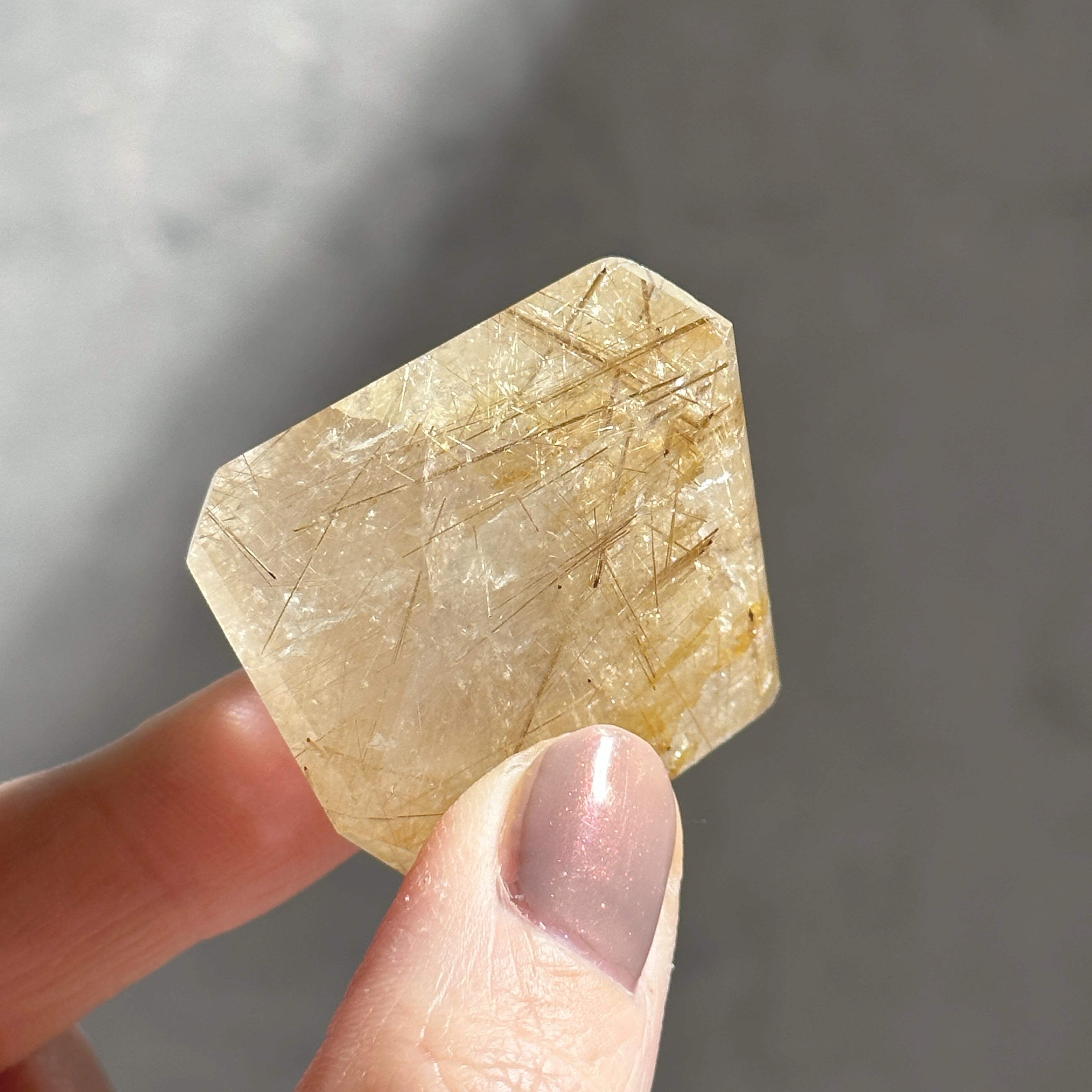 ルチルインクォーツ フリーフォーム02◇Rutile in Quartz◇天然石・鉱物・パワーストーン