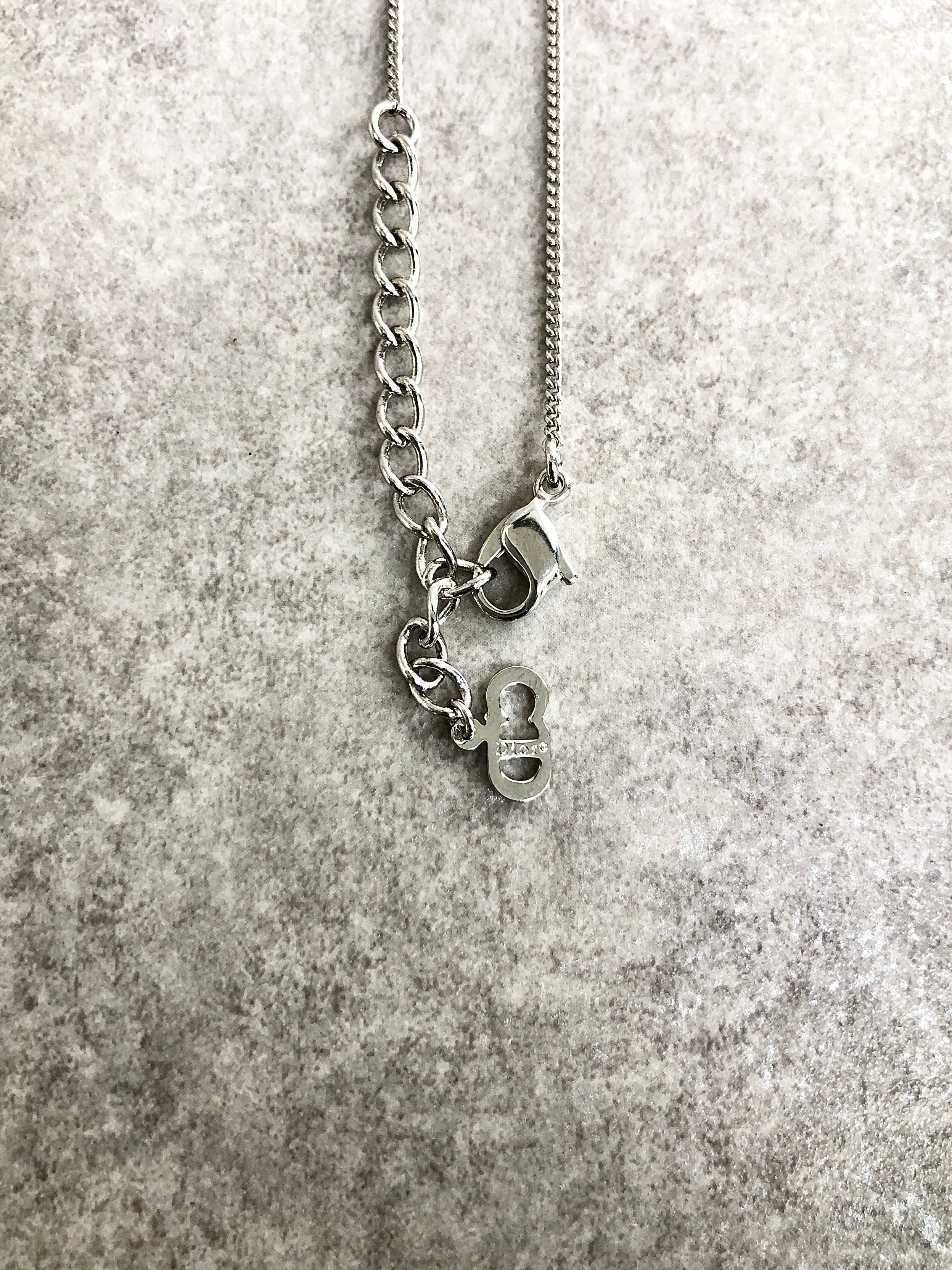 Christian Dior クリスチャン ディオール ネックレス シルバー 南京錠