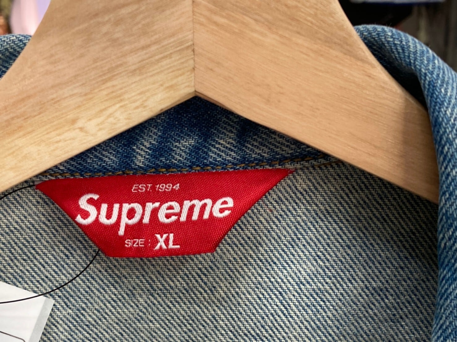 20%OFF Supreme STUDDED DENIM TRUCKER JACKET BLUE XL KF6185 | BRAND