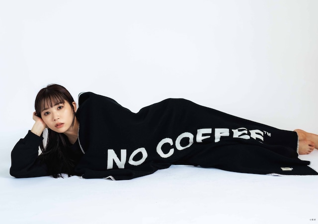 【NO COFFEE × 眠家（ノーコーヒー  × ミンカ）】コットンニット ハーフブランケット