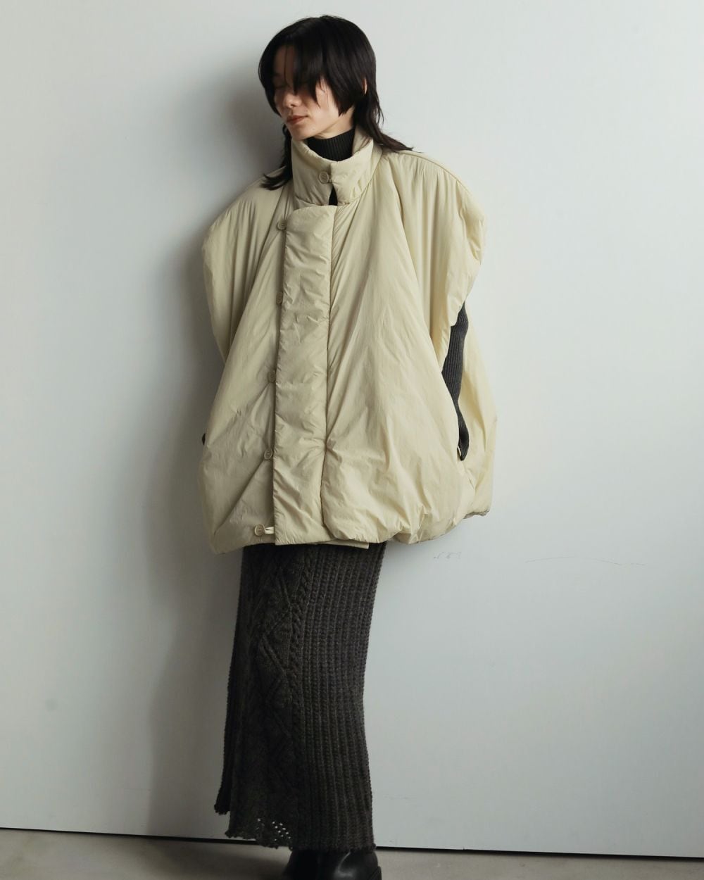 anuke アンヌーク Volume Over Vest 62520104 | ANERCA & L.I.V