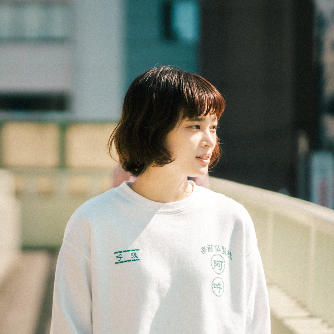 阿吽の呼吸 (プリント) 金剛力士像 仏像 トレーナー ホワイト 10.0oz